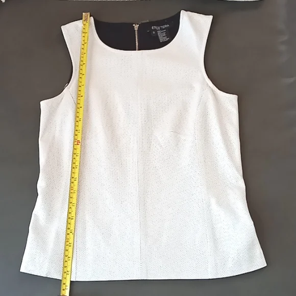 Etcetera Genuine Leather Polyester Top - Picture 11 of 12